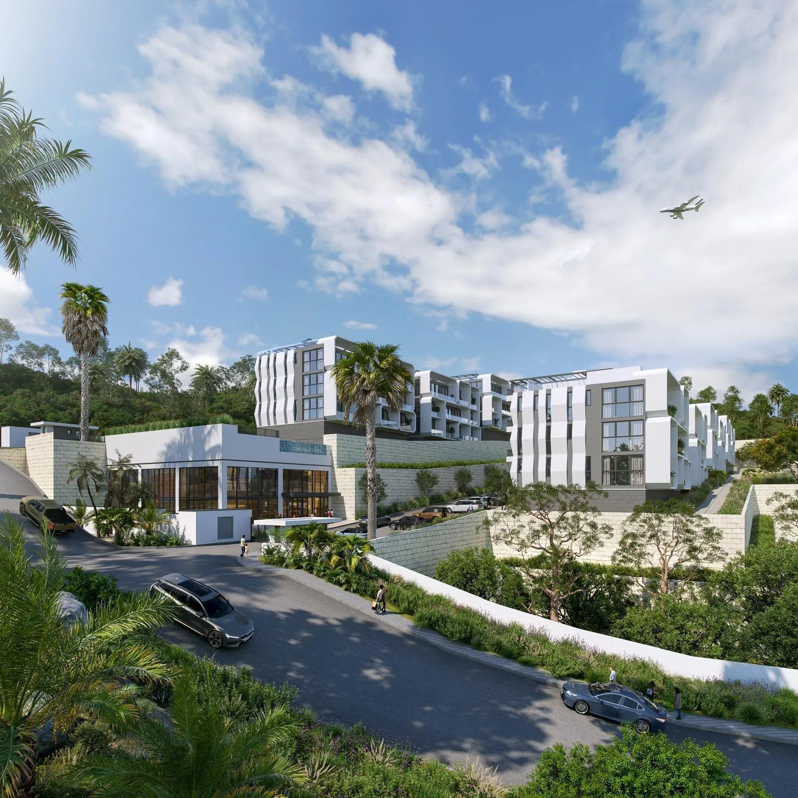 Aerial rendering of Spring Valley shovel-ready luxury development in Jamaica